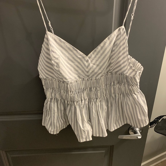 Express Tops - Express Flowy Peplum Tank